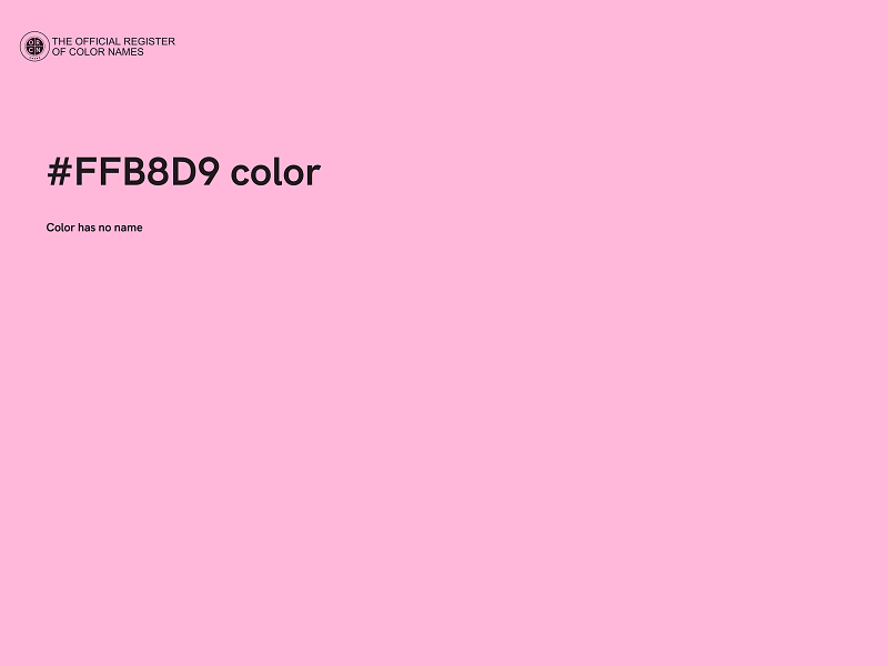 #FFB8D9 color image