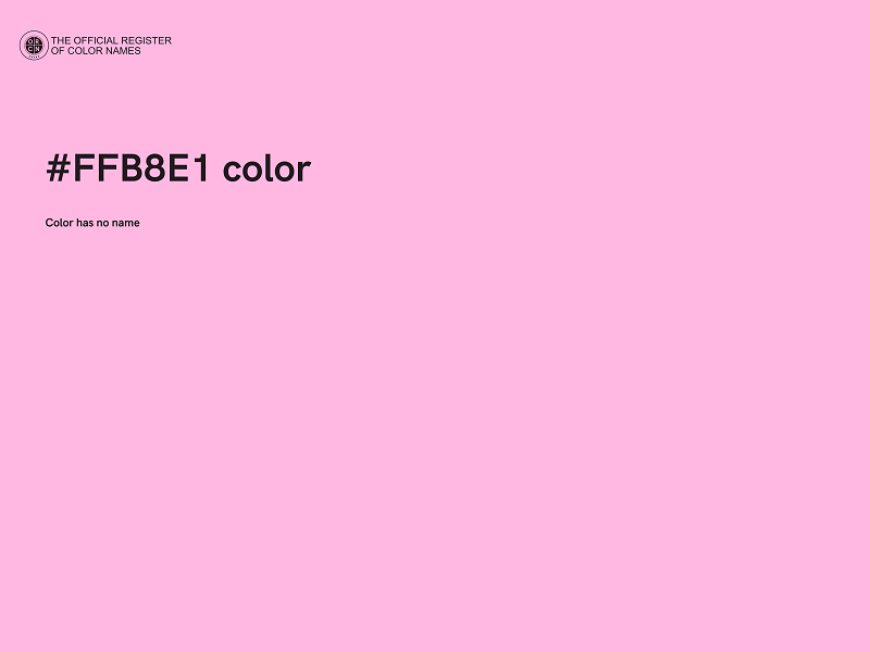 #FFB8E1 color image