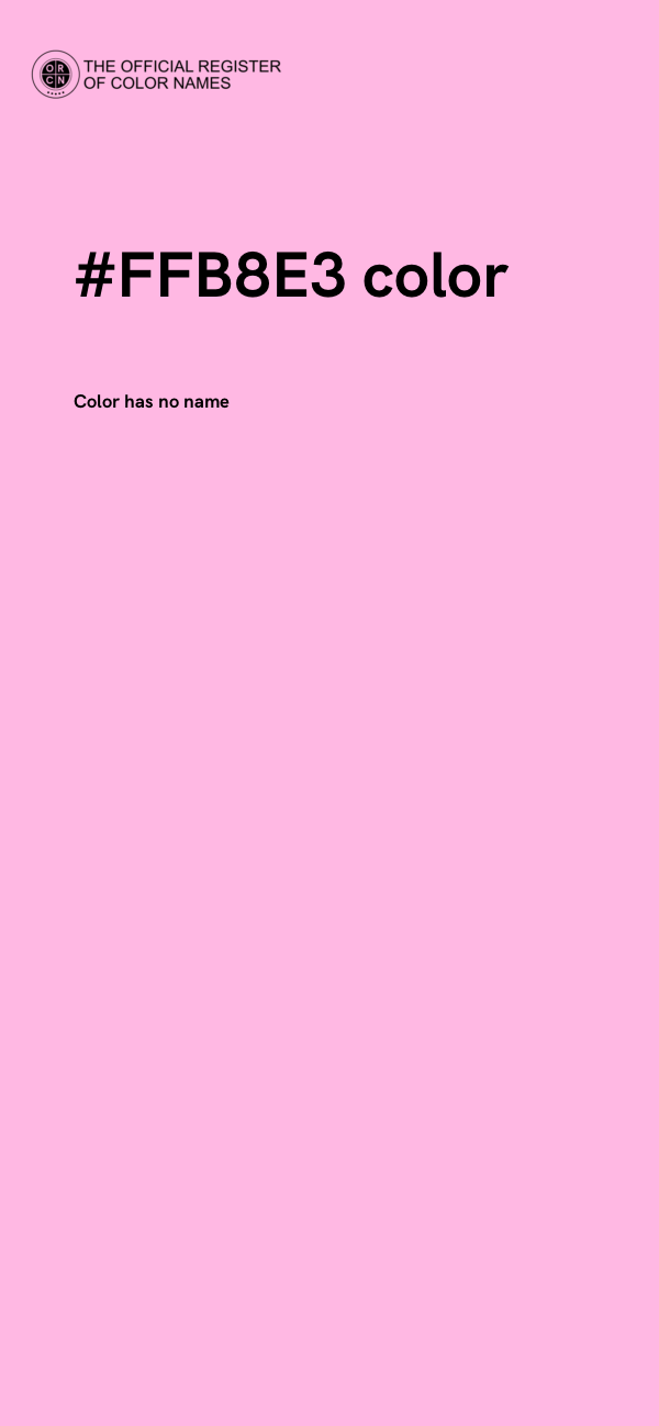 #FFB8E3 color image