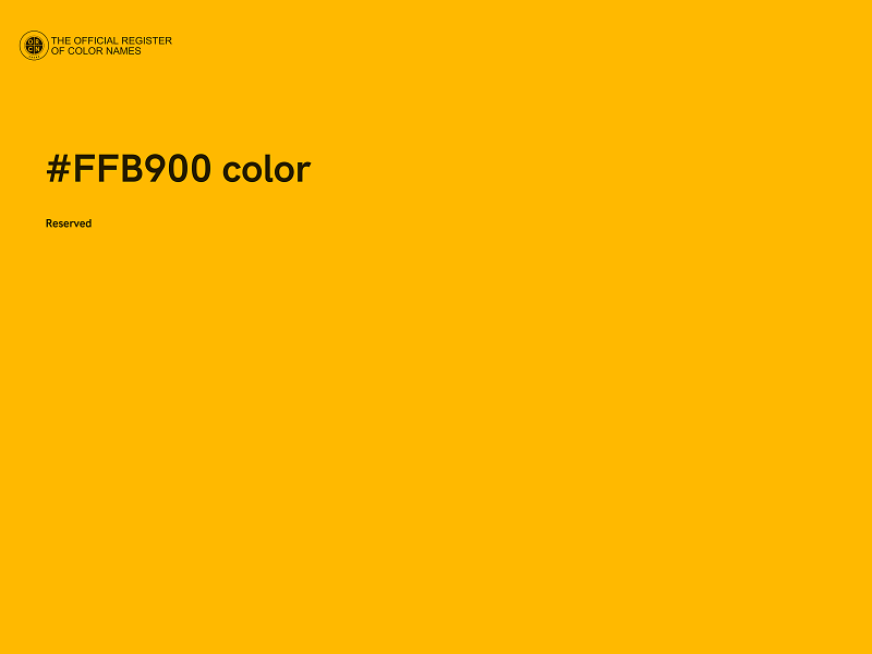 #FFB900 color image