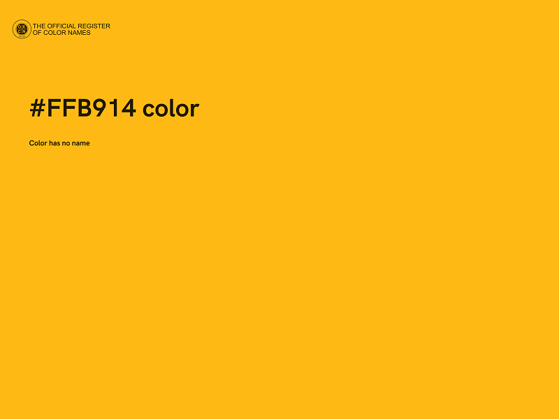 #FFB914 color image