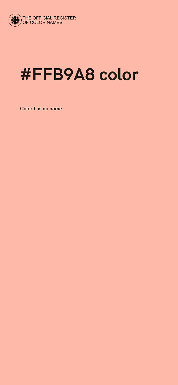 #FFB9A8 color image