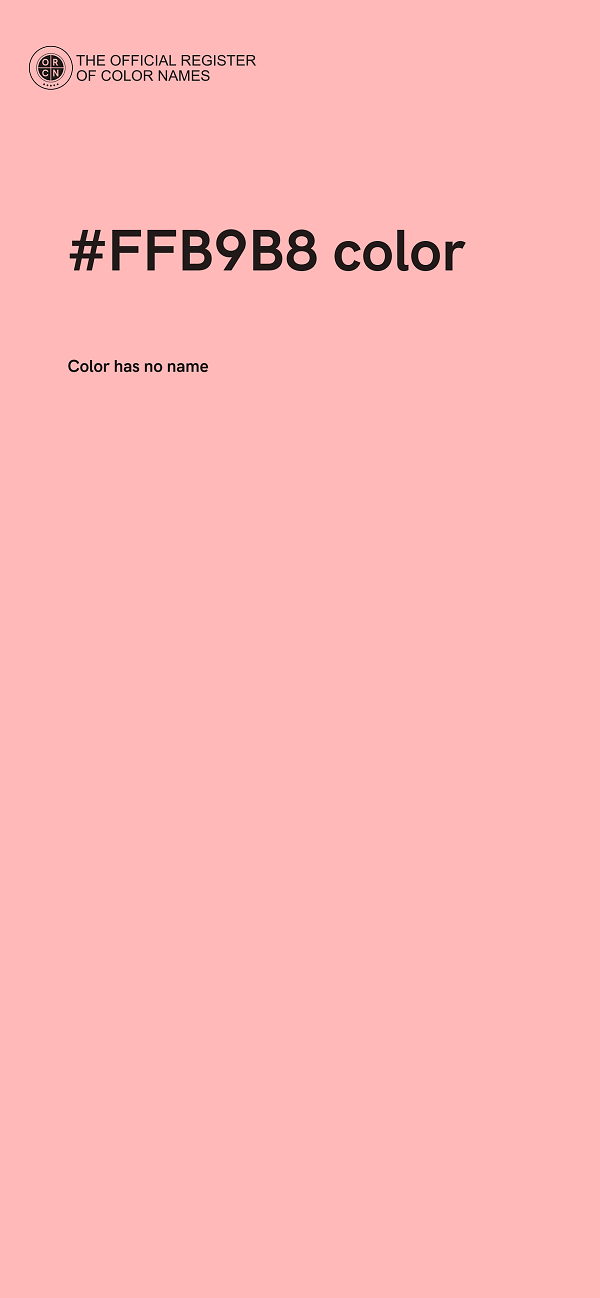#FFB9B8 color image