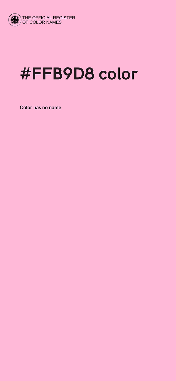#FFB9D8 color image