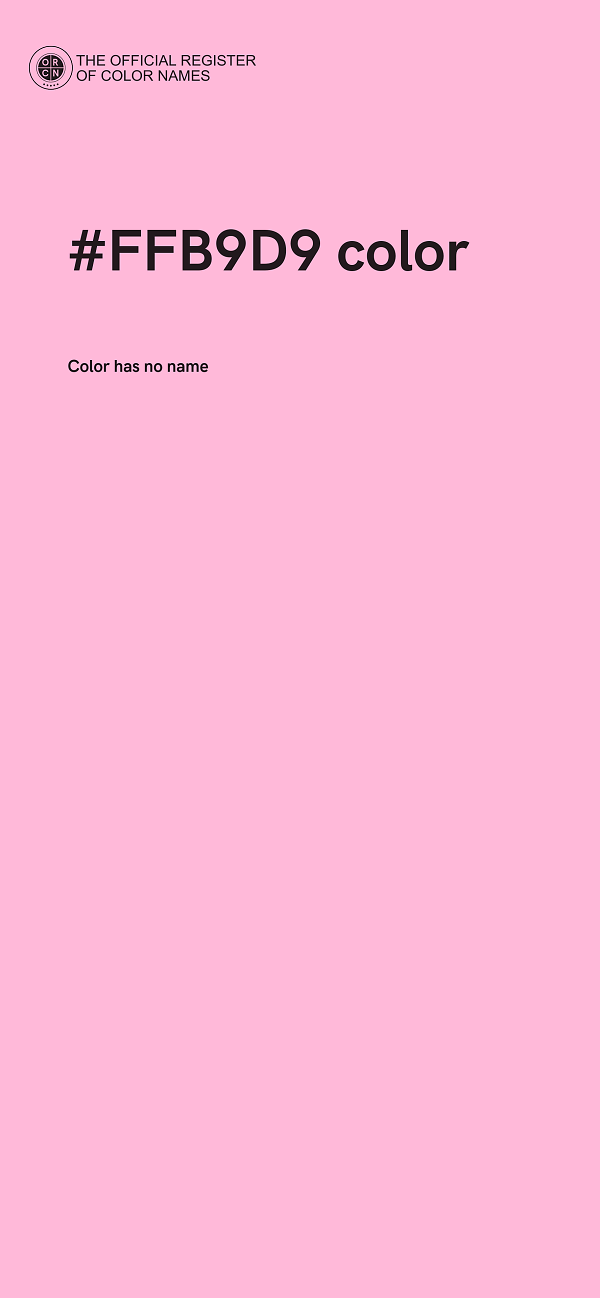 #FFB9D9 color image