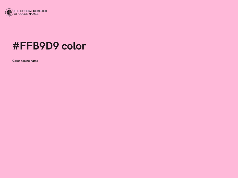 #FFB9D9 color image