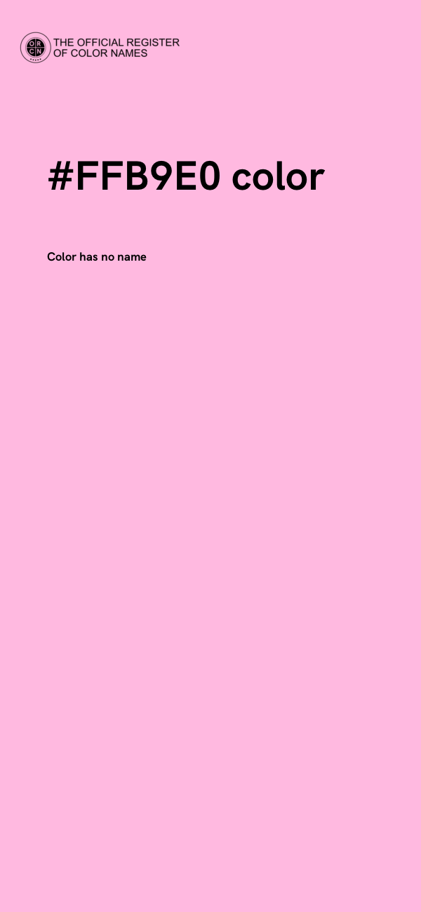 #FFB9E0 color image