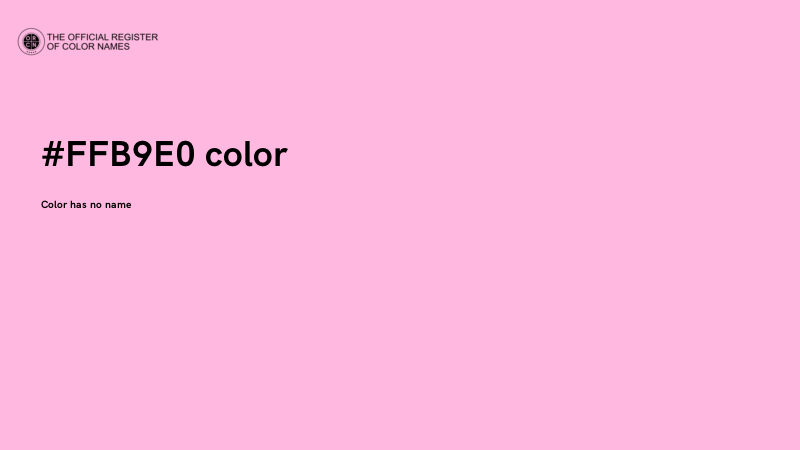 #FFB9E0 color image