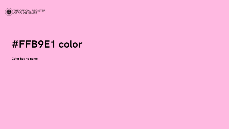 #FFB9E1 color image