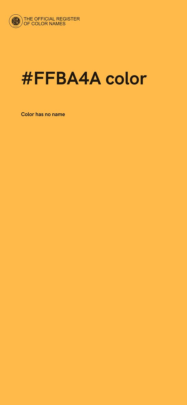 #FFBA4A color image