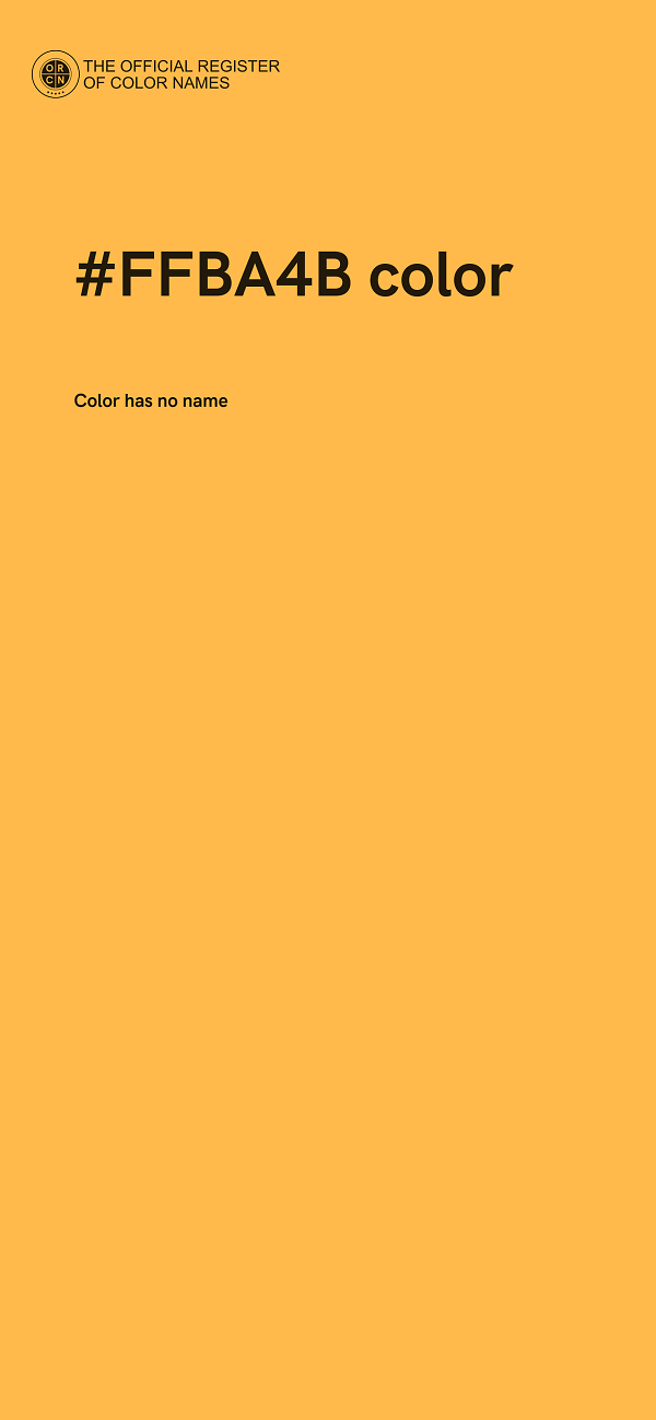 #FFBA4B color image