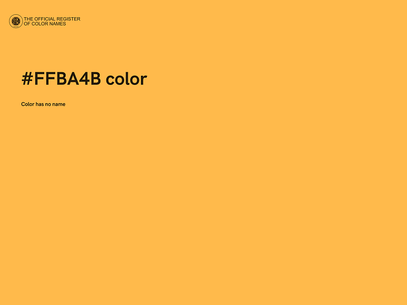 #FFBA4B color image