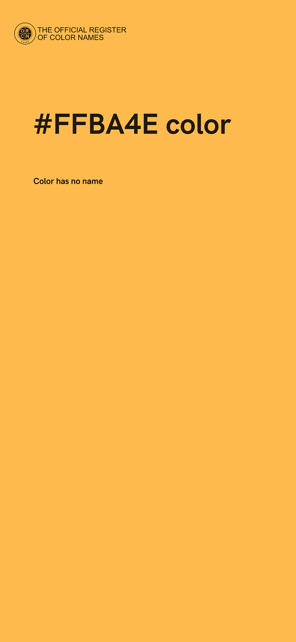 #FFBA4E color image