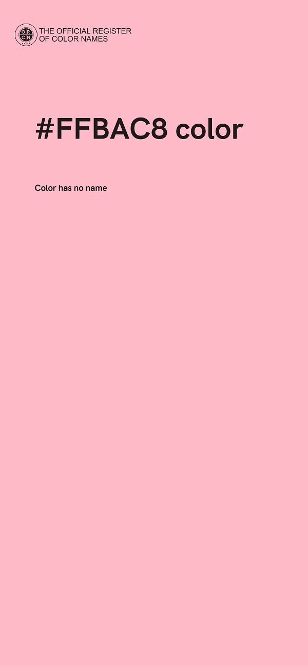 #FFBAC8 color image