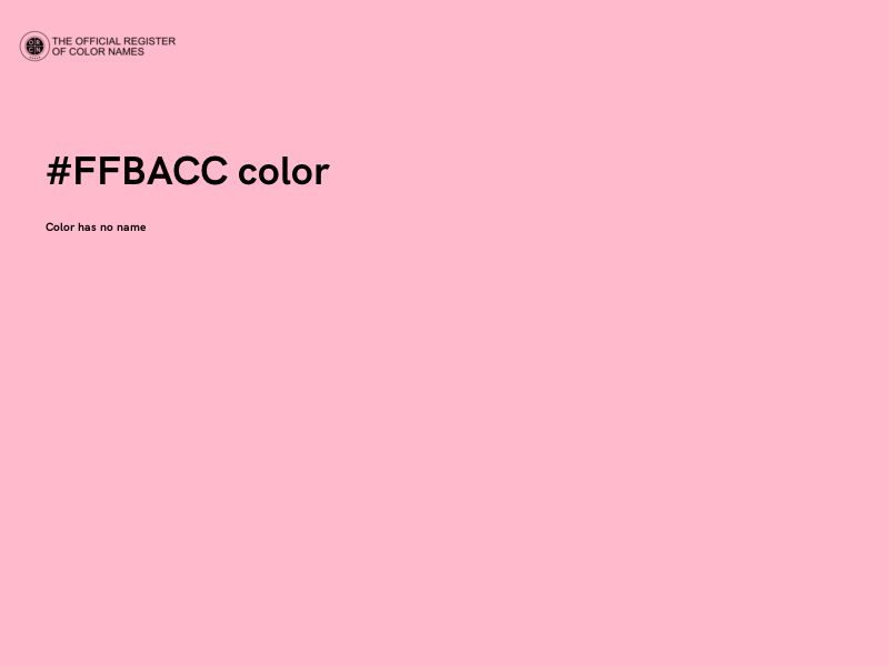 #FFBACC color image