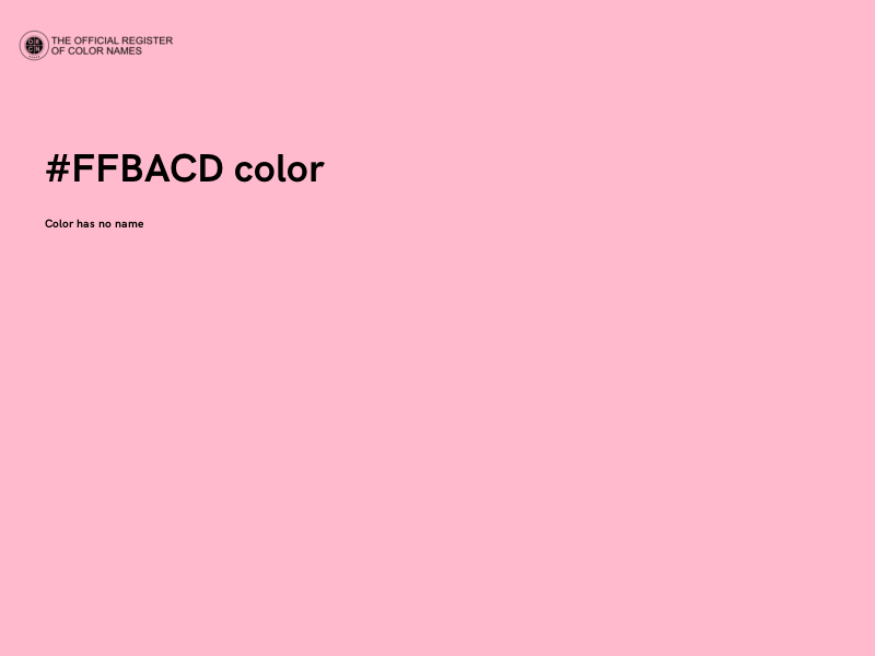 #FFBACD color image