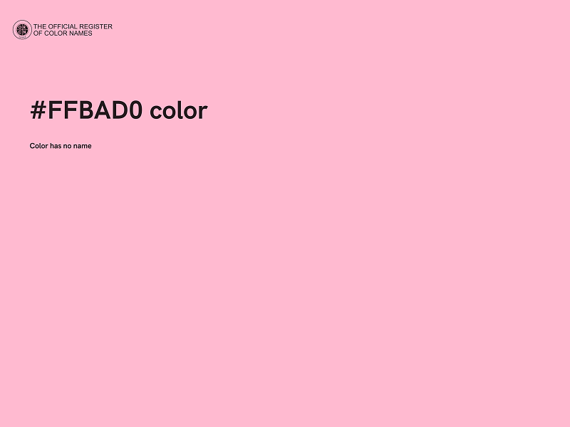 #FFBAD0 color image