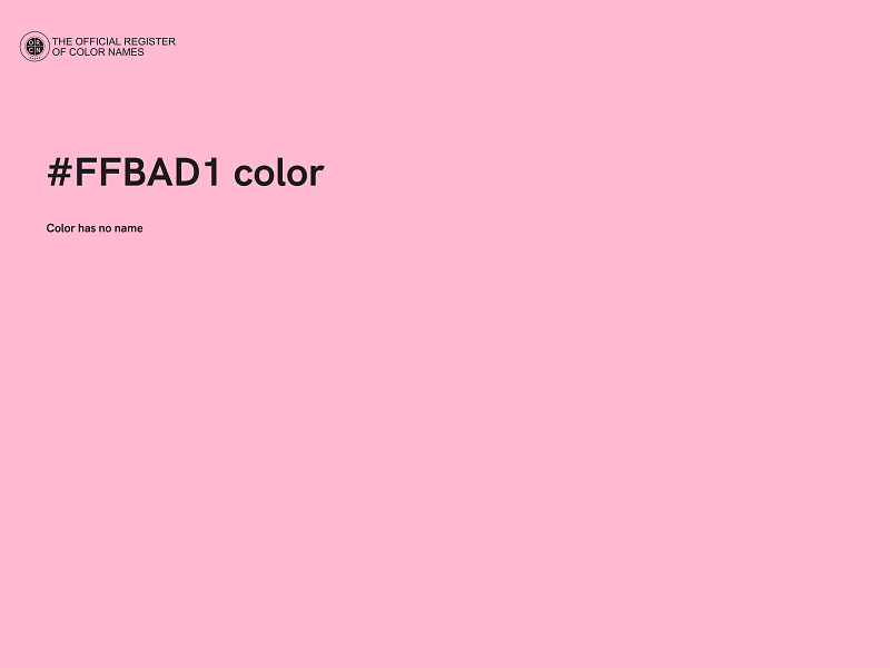 #FFBAD1 color image