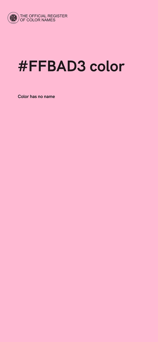 #FFBAD3 color image