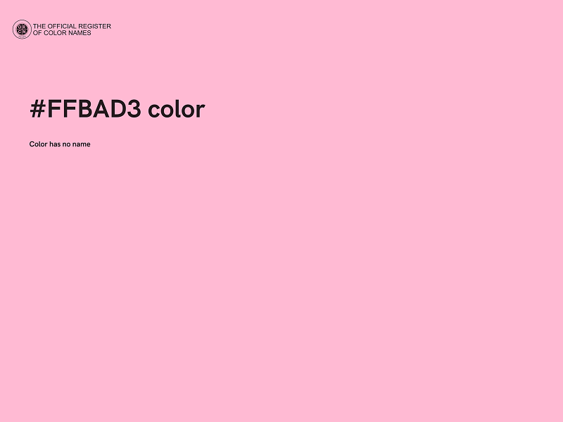 #FFBAD3 color image