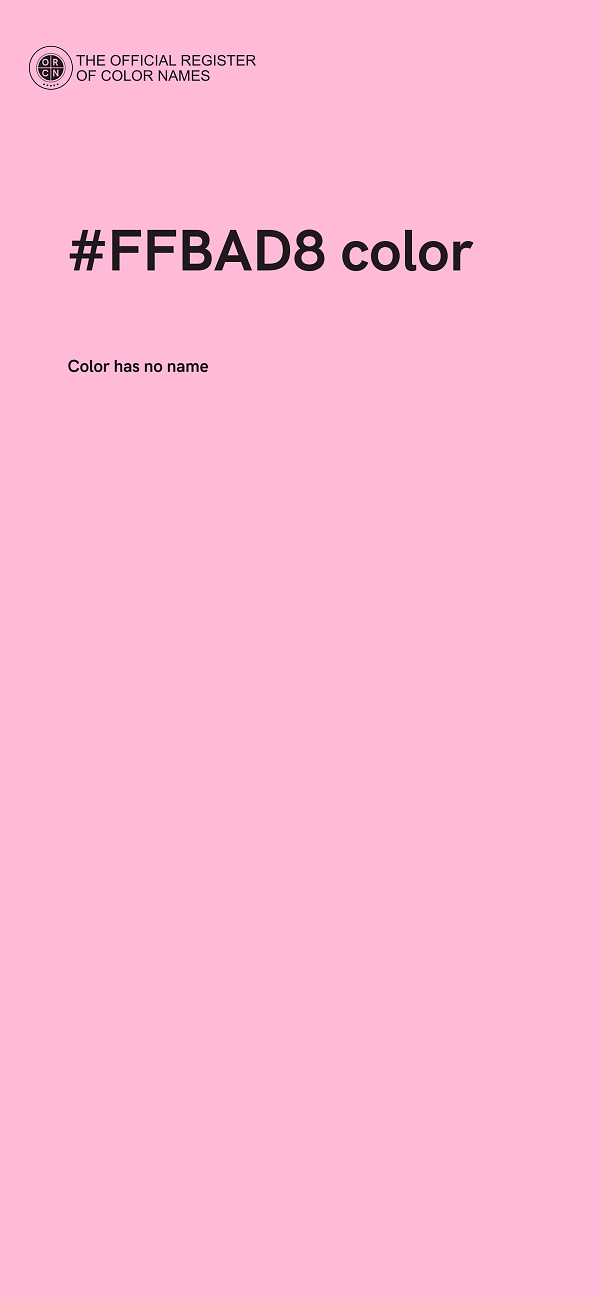 #FFBAD8 color image