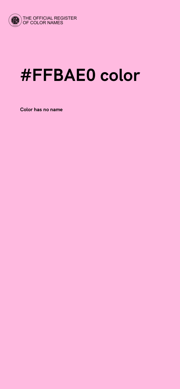 #FFBAE0 color image