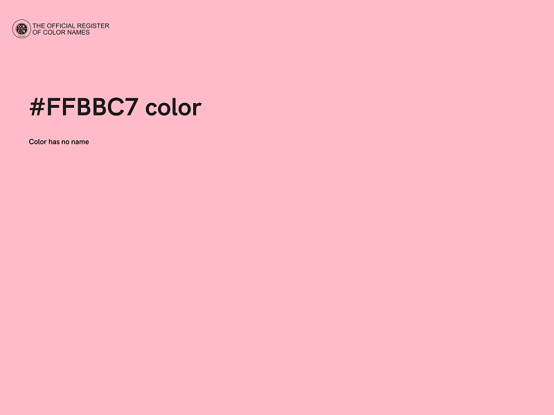 #FFBBC7 color image