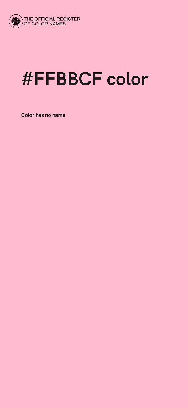 #FFBBCF color image