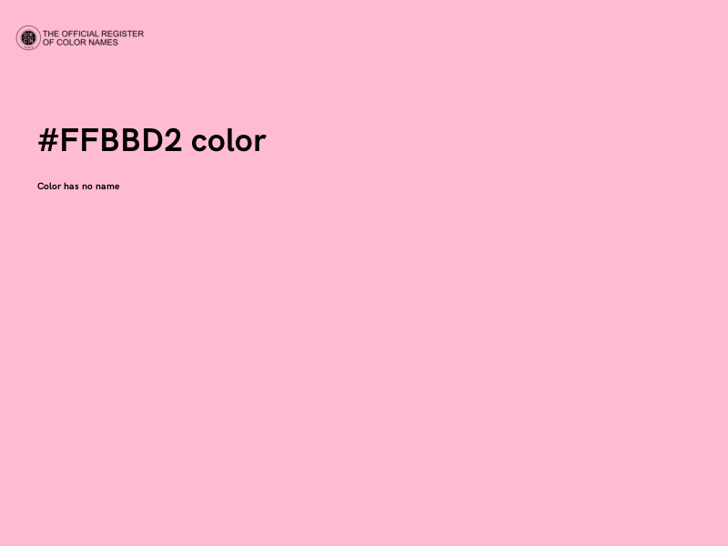 #FFBBD2 color image