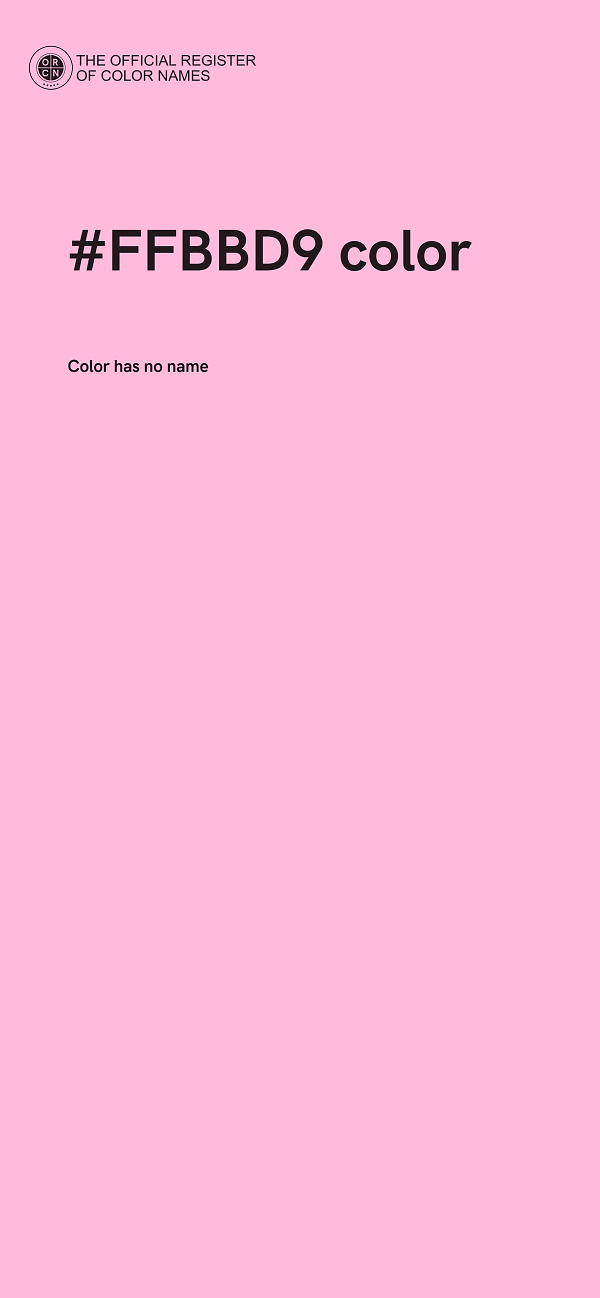 #FFBBD9 color image