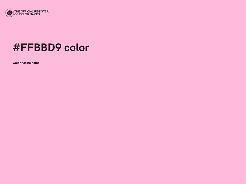 #FFBBD9 color image