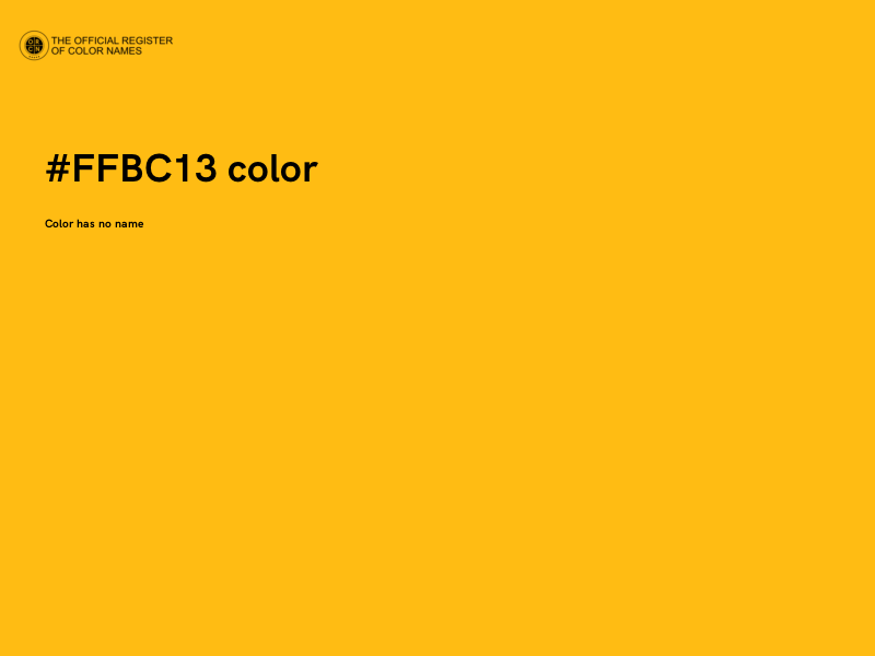 #FFBC13 color image