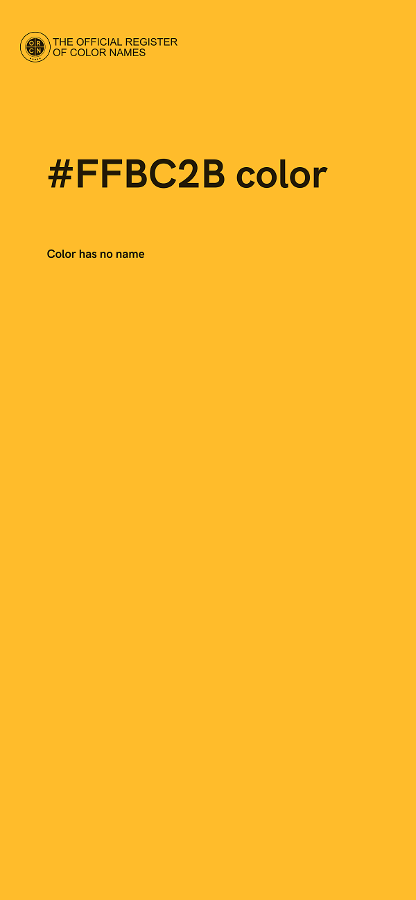 #FFBC2B color image