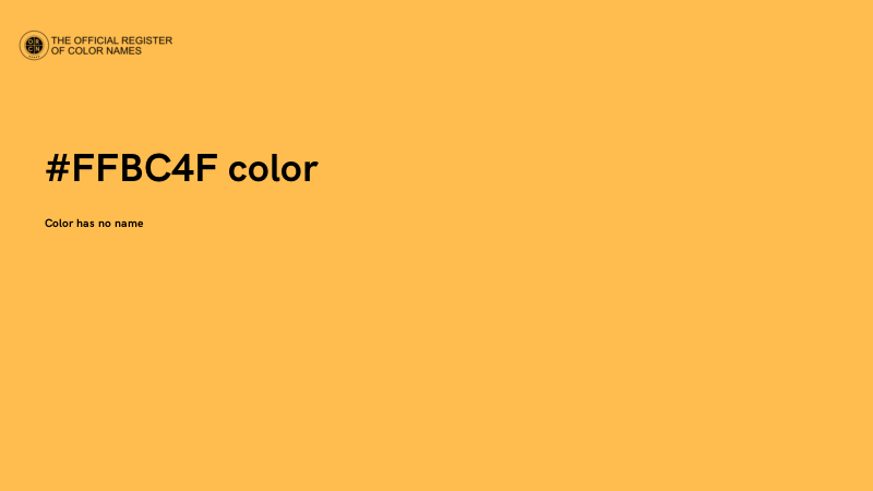 #FFBC4F color image