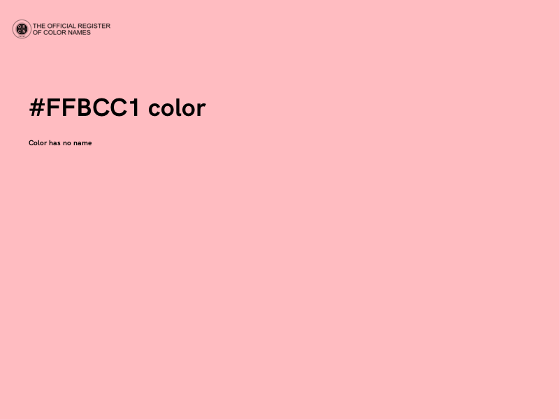#FFBCC1 color image