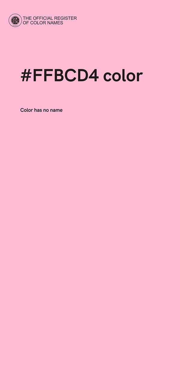 #FFBCD4 color image