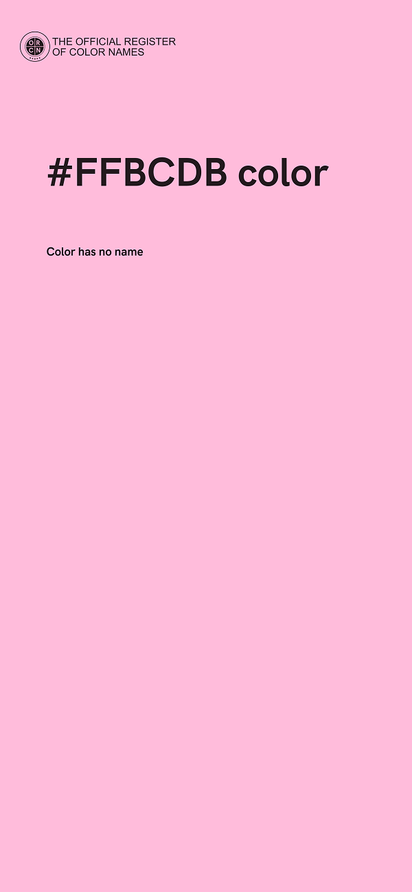 #FFBCDB color image