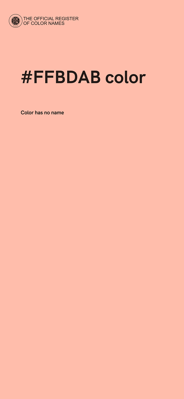 #FFBDAB color image