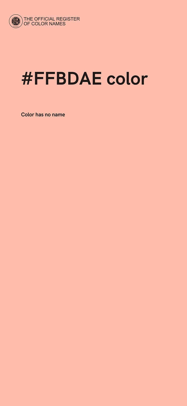 #FFBDAE color image