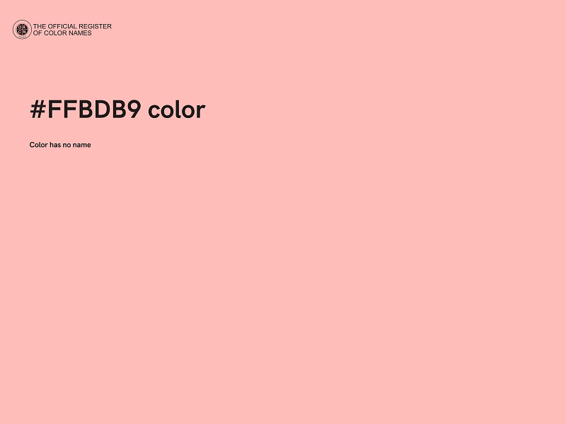 #FFBDB9 color image