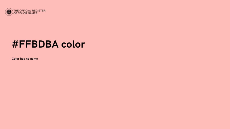 #FFBDBA color image
