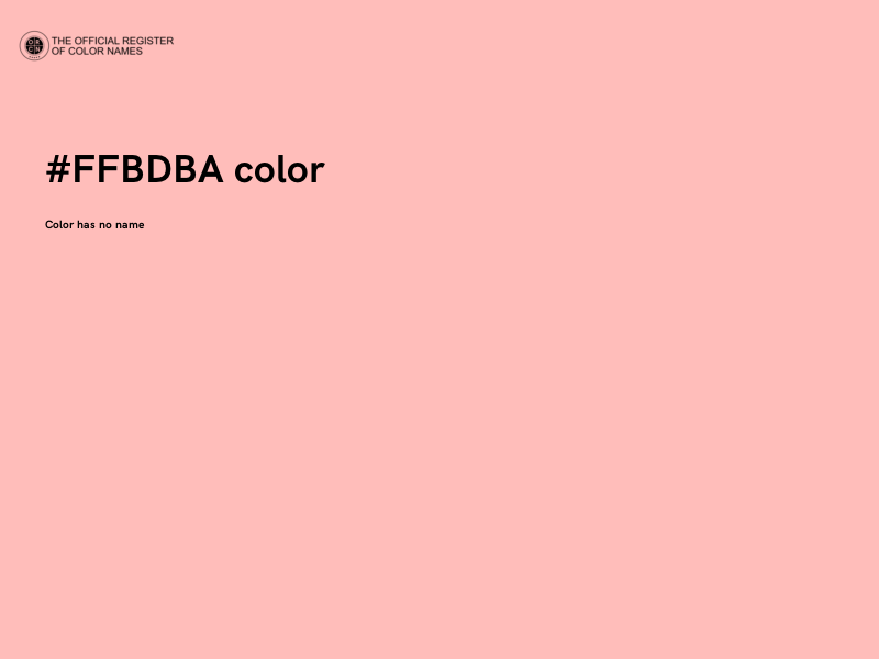 #FFBDBA color image