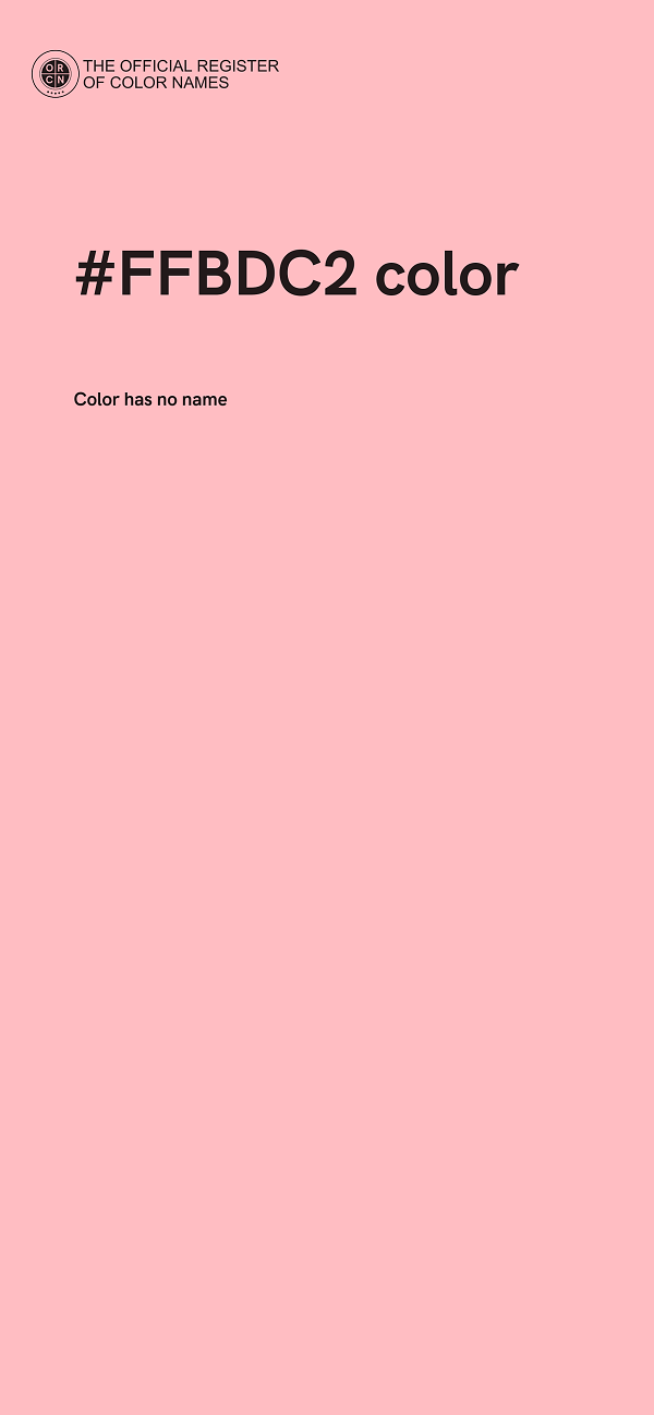 #FFBDC2 color image