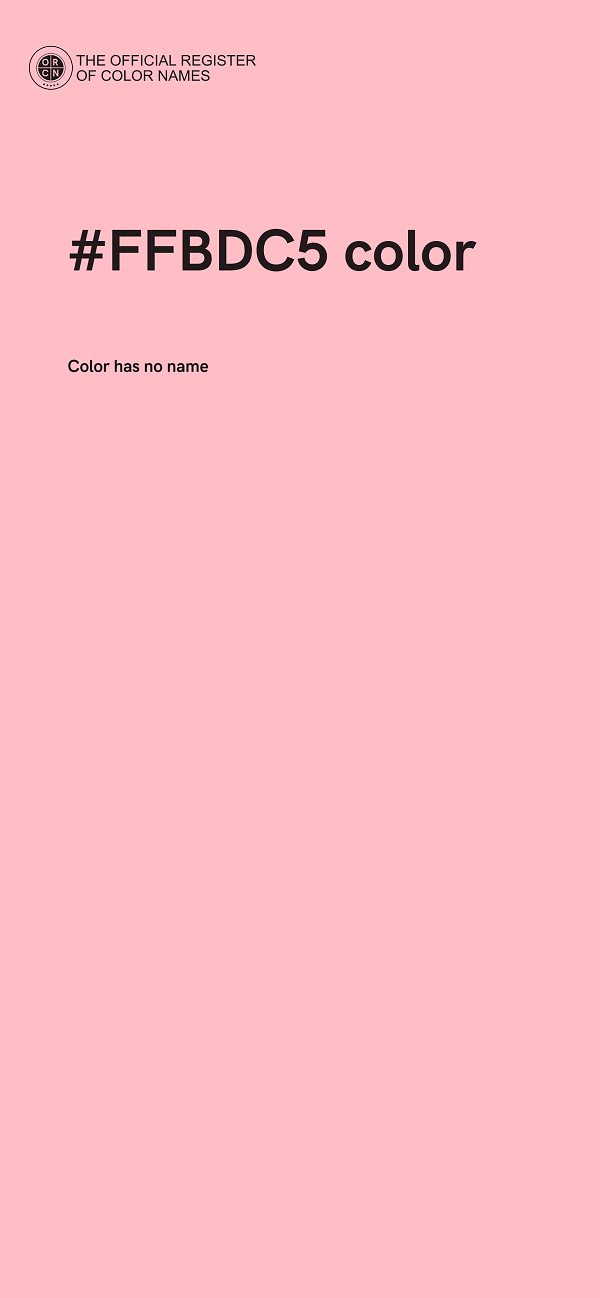 #FFBDC5 color image