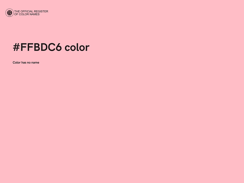 #FFBDC6 color image