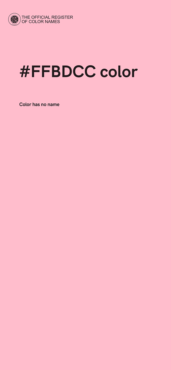 #FFBDCC color image