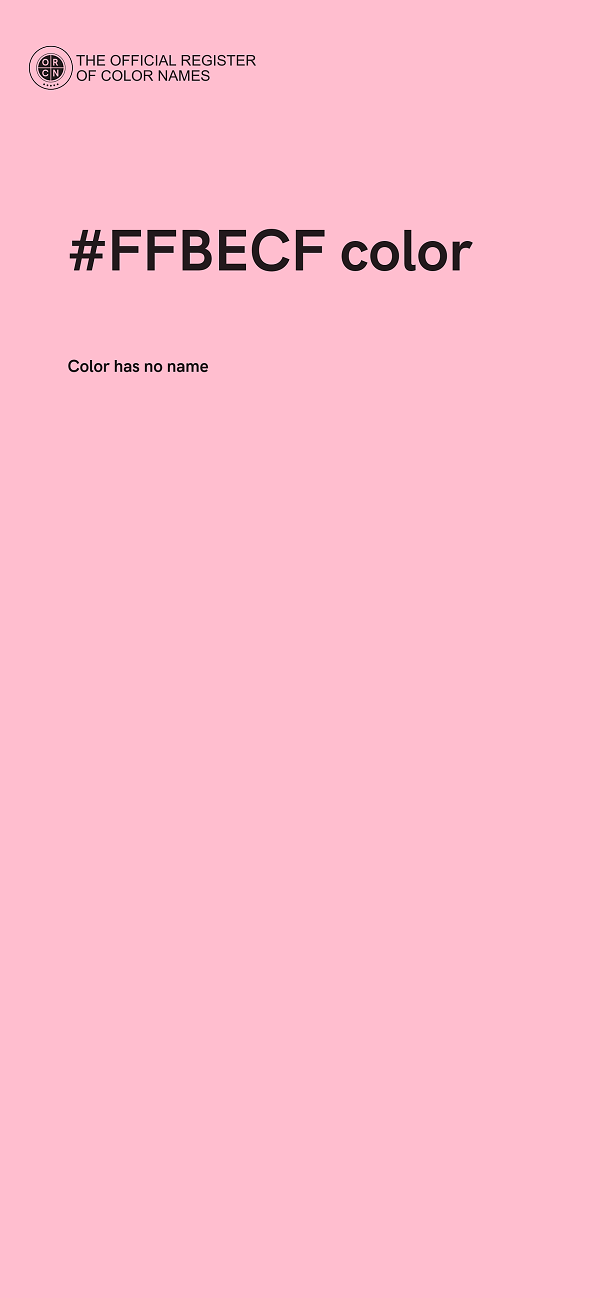 #FFBECF color image