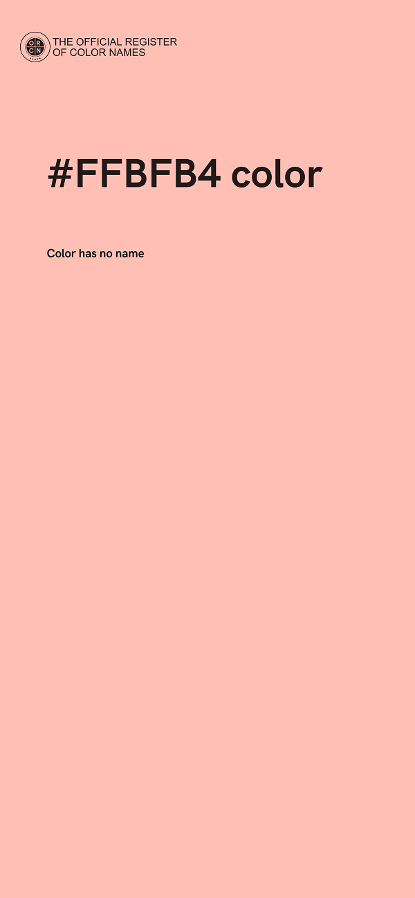 #FFBFB4 color image