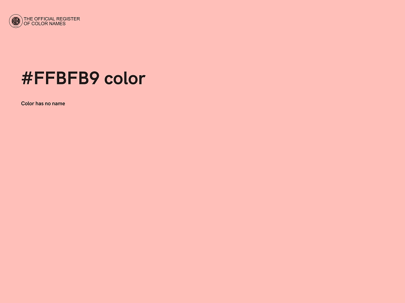 #FFBFB9 color image