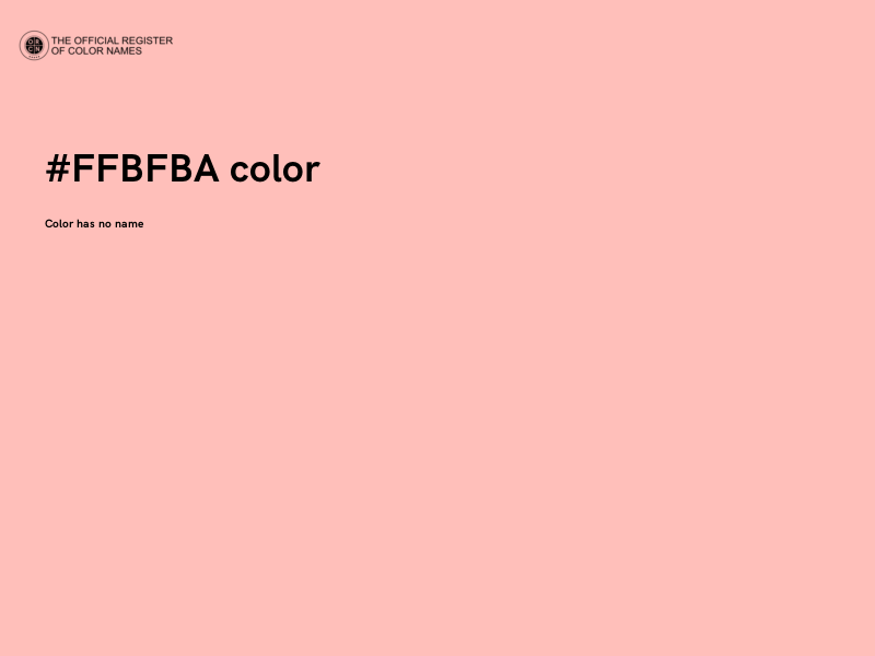 #FFBFBA color image